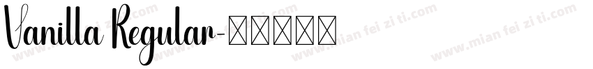 Vanilla Regular字体转换